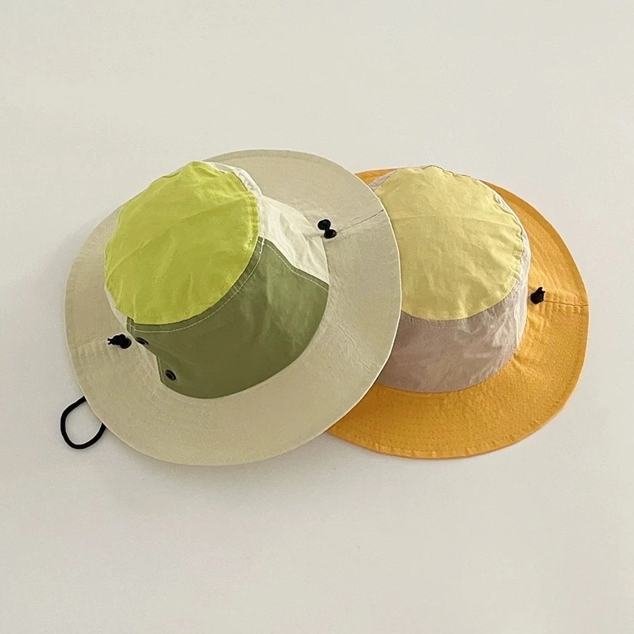 colorblock bucket hat