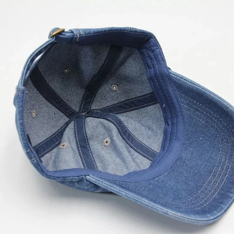 washed denim baseball cap washed denim baseball cap